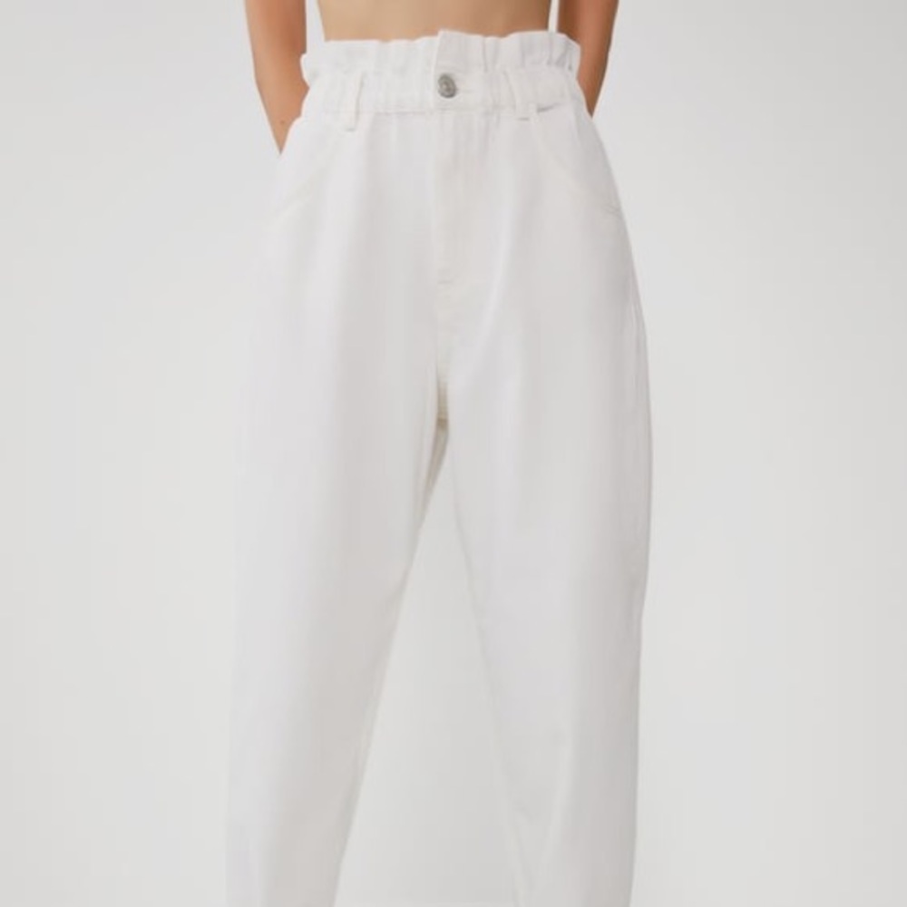 Zara white jeans